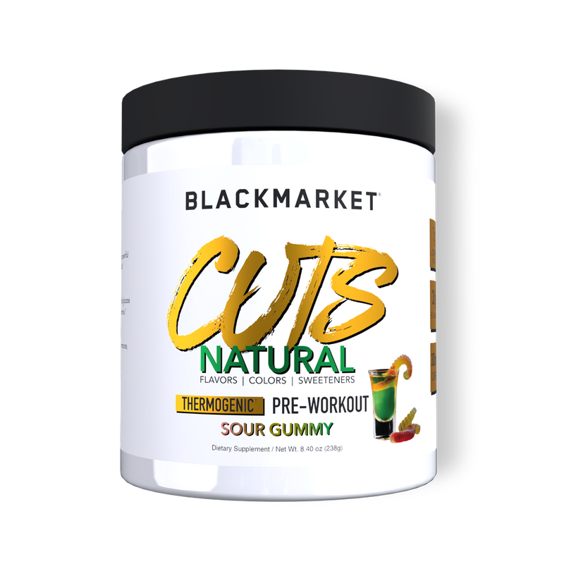 BlackMarket Labs CUTS Natural Pre-Workout Sour Gummy