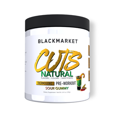 BlackMarket Labs CUTS Natural Pre-Workout Sour Gummy