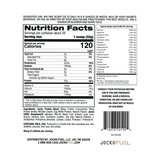 Jocko Fuel Molk Whey Protein Powder Supplement in Coffee and Donuts Flavor Ingredients and Macros Nutrition Panel