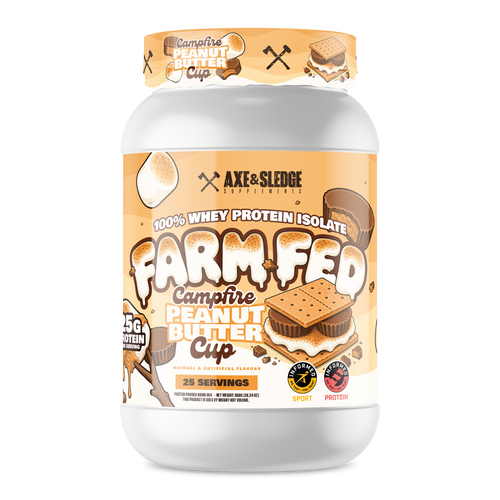 Axe & Sledge Farm Fed Whey Isolate - Campfire Peanut Butter Cup