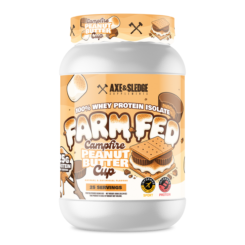 Axe & Sledge Farm Fed Whey Isolate - Campfire Peanut Butter Cup