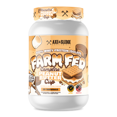 Axe & Sledge Farm Fed Whey Isolate - Campfire Peanut Butter Cup