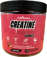 CellRestore Creatine Monohydrate Gummies — 5g Creatine per Serving (120 Gummies)