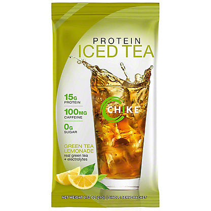 Chike Protein Iced Tea Bags – 15 g Protein, 100 mg Caffeine, 0 g Sugar