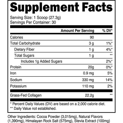 Transparent Labs Grass-Fed Collagen – 22.2g Collagen Hydrolysate, All Natural & Gluten-Free, No Artificial Sweeteners or Colors