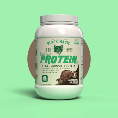 Black Magic Supply Plant-Source 100% Vegan Protein - Keto, Low Sugar, Dairy Free - 20g Protein by Black Magic