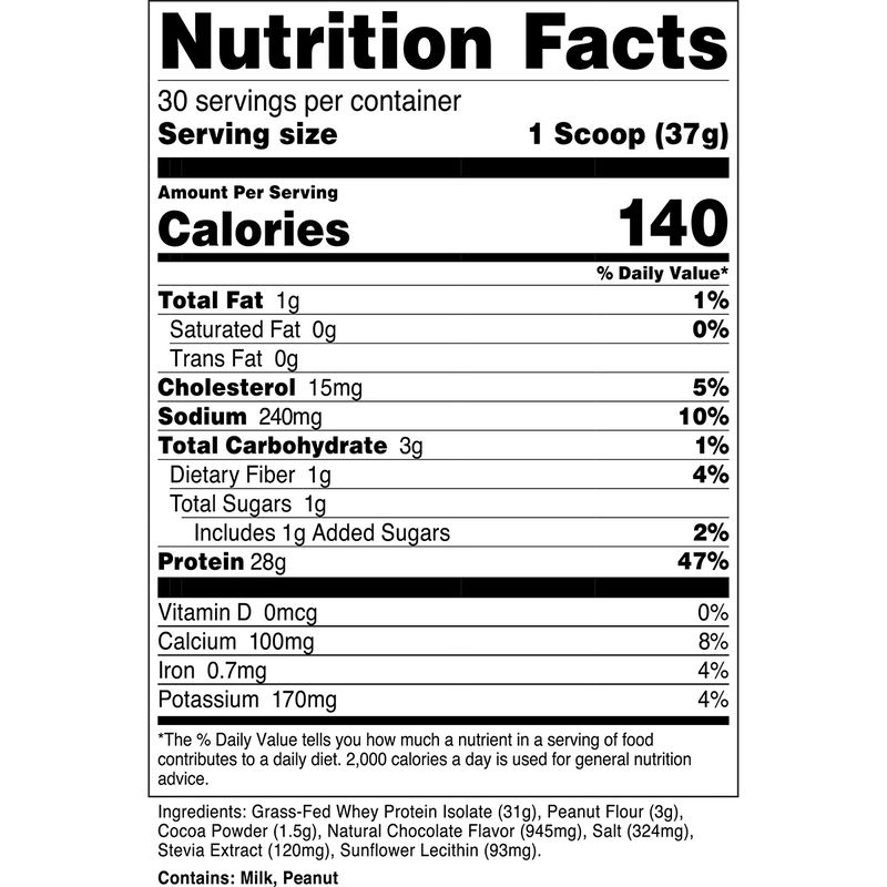 Transparent Labs Grass-Fed Whey Isolate (25 Servings)