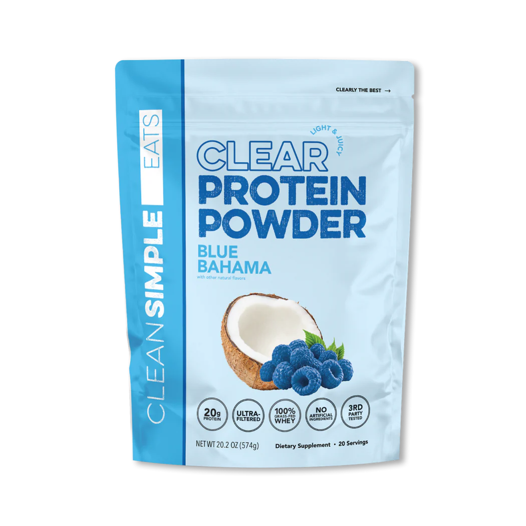 Clean Simple Eats Clear Protein Powder Blue Bahama 