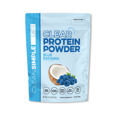Clean Simple Eats Clear Protein Powder Blue Bahama 