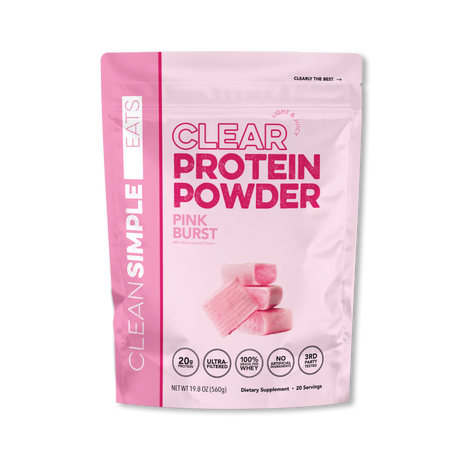 Clean Simple Eats Clear Protein Powder Pink Burst