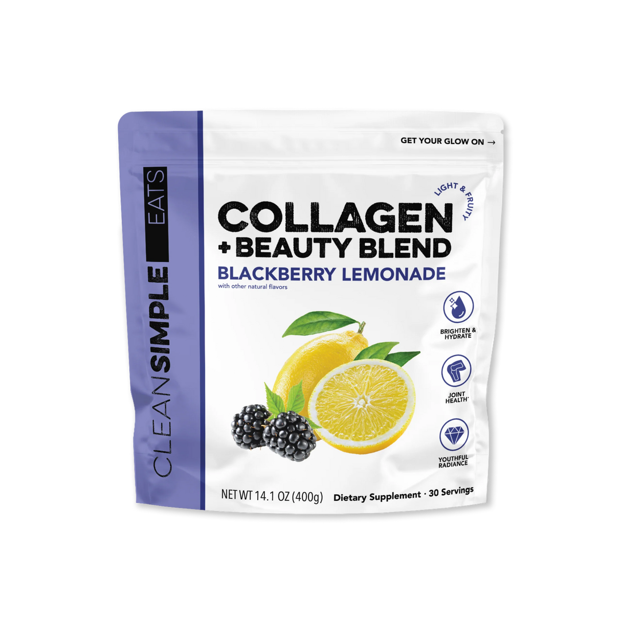 Clean Simple Eats Collagen Beauty Blend Blackberry Lemonade
