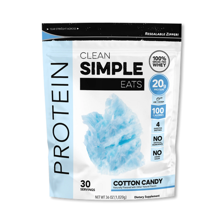 Clean Simple Eats Protein Powder Cotton Candy flavor 