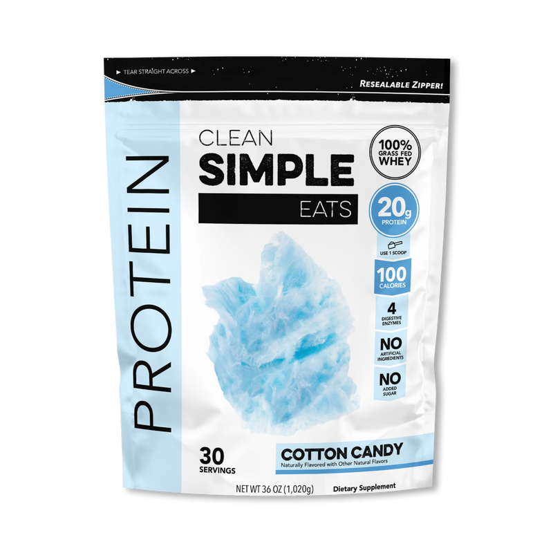 Clean Simple Eats Protein Powder Cotton Candy flavor 