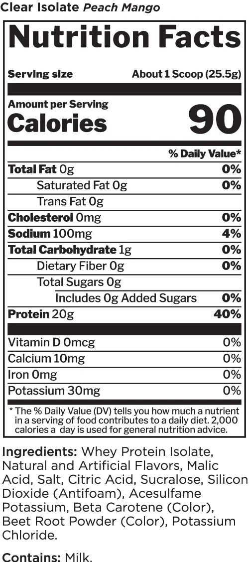Rule 1 Proteins R1 CLEAR ISOLATE - Clear & Refreshing Whey Isolate