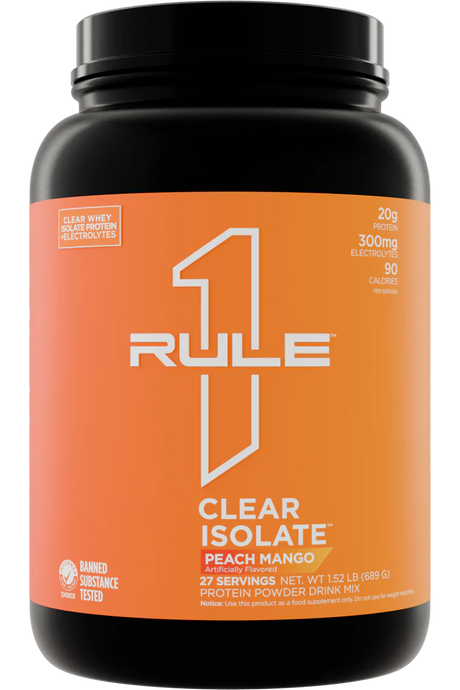 Rule 1 Proteins R1 CLEAR ISOLATE - Clear & Refreshing Whey Isolate