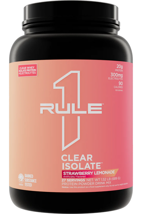 Rule 1 Proteins R1 CLEAR ISOLATE - Clear & Refreshing Whey Isolate