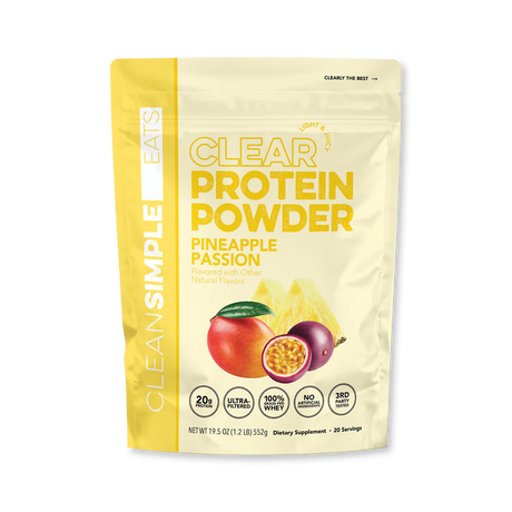 Clean Simple Eats Clear protein powder Pineapple Passion 