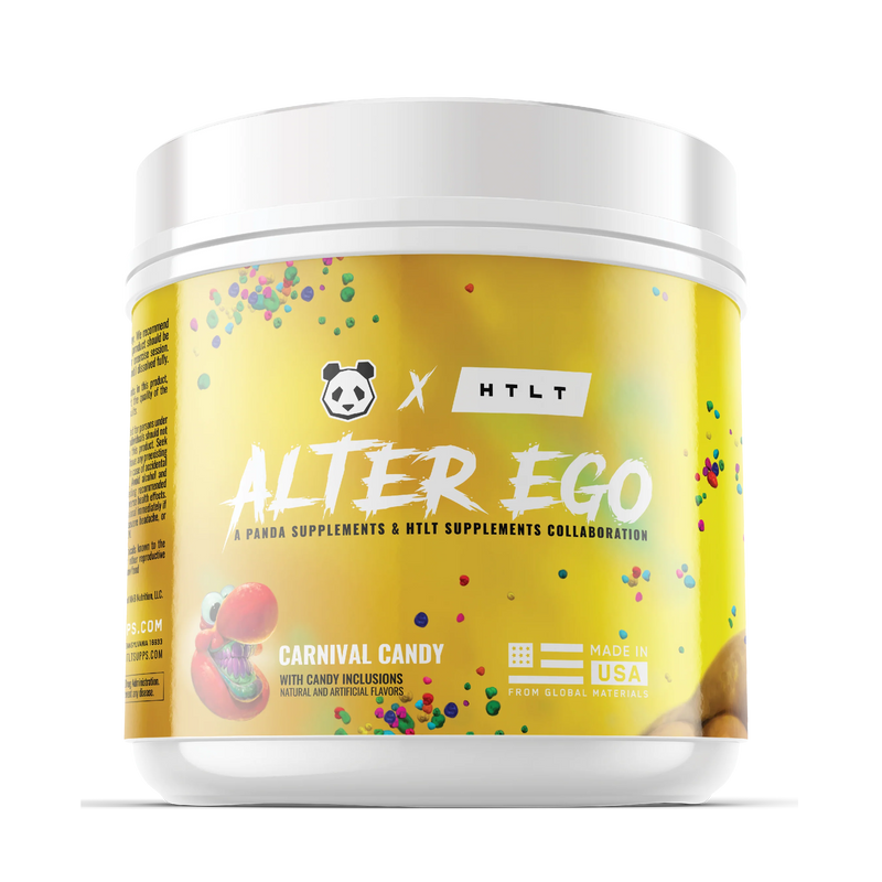 Panda x HTLT Alter Ego Carnival Candy pre-workout supplement