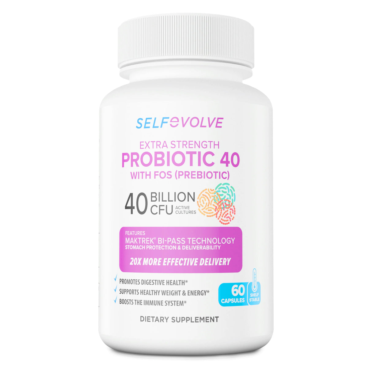 Probiotic for Women - 40 Billion CFUs - Probiotic Supplement with Prebiotics - 60 veggie capsules