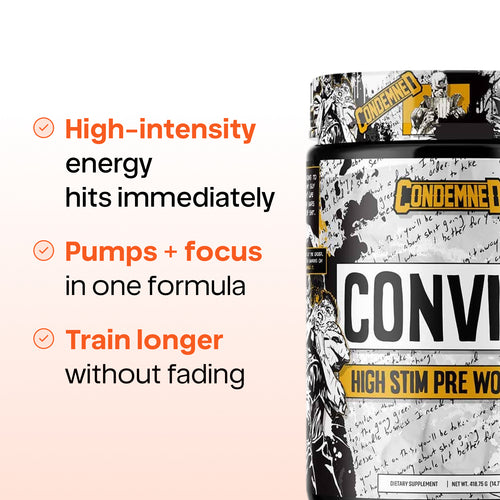 Condemned Labz Convict NEW Pre-Workout – High-Intensity Energy & Focus