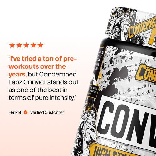 Condemned Labz Convict NEW Pre-Workout – High-Intensity Energy & Focus