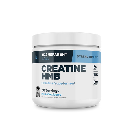 Transparent Labs Creatine HMB - Creatine Monohydrate Powder with HMB for Muscle Growth, Increased Strength, Enhanced Energy Output, and Improved Athletic Performance - 30 Servings