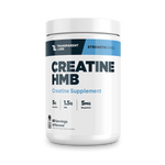 A container of Transparent Labs Creatine and HMB supplement that is Unflavored with 60 servings