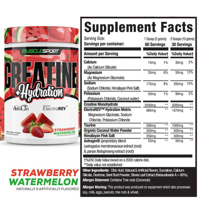 CREATINE + HYDRATION by Muscle Sport
