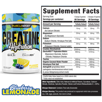 CREATINE + HYDRATION by Muscle Sport