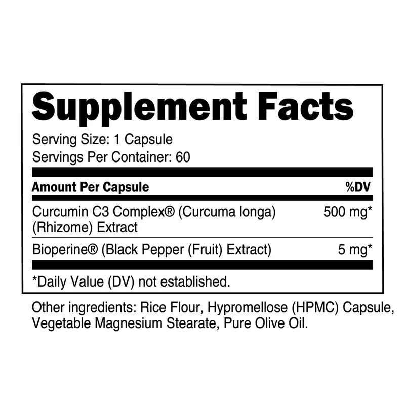 Turmeric Curcumin C3 Complex by TRANSPARENT LABS