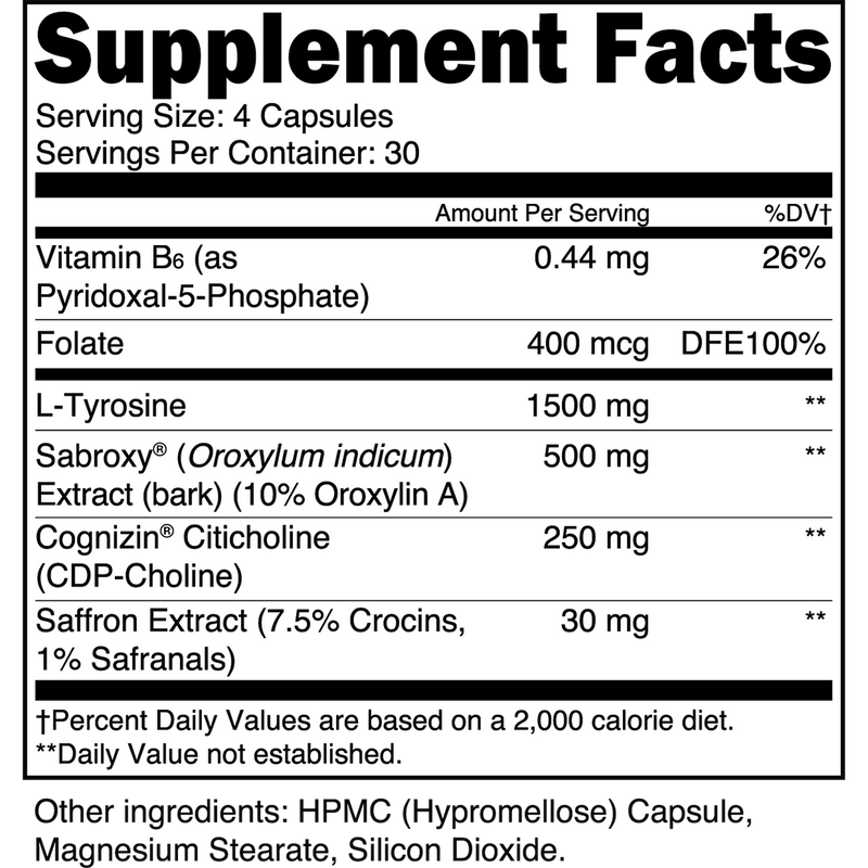 Transparent Labs Dopamine+ | Non-Stim Dopamine, Mood & Focus Support