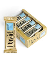 David Protein bars in Cinnamon Roll flavor