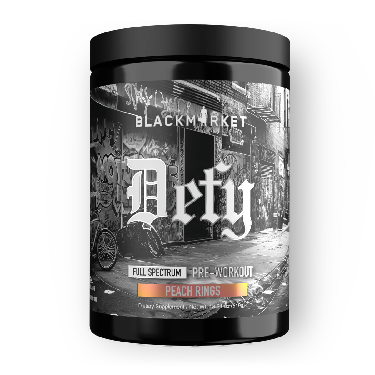 Black Market Labs Defy Extra Strong Pre-workout Peach Rings