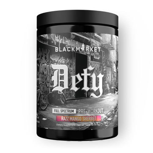 Black Market Labs Defy Extra Strong Pre-workout Razz Mango Sherbet