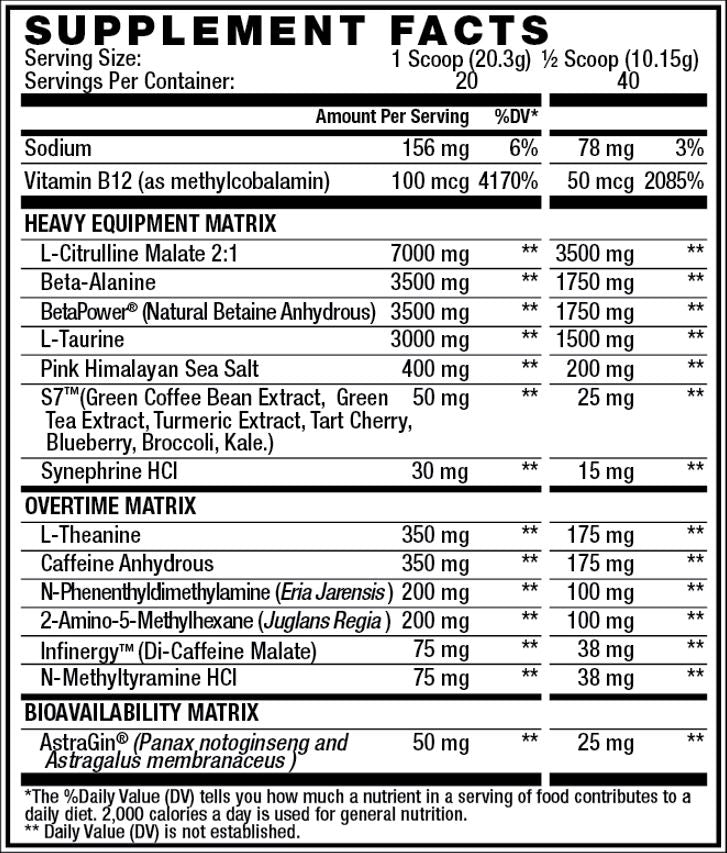 RECKONING XL - EXTRA STRENGTH PRE-WORKOUT