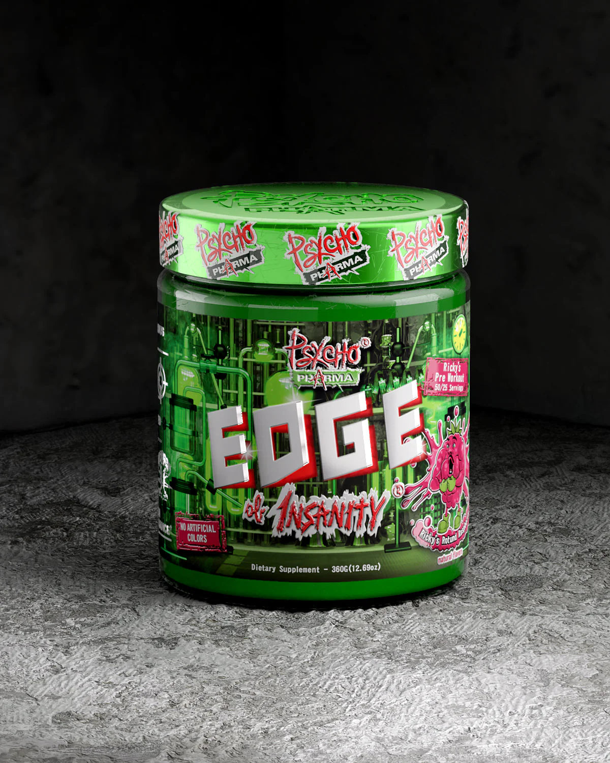 Edge of Insanity High-Stim Pre-Workout by Psycho Pharma (350mg Caffeine)