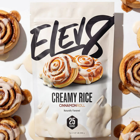 ELEV8 Creamy Rice Cinnamon Roll flavor 