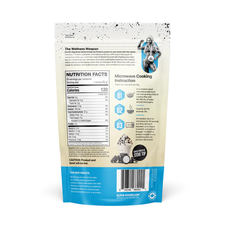 Elev8 Creamy Rice Cookies n' Cream Nutrition Facts