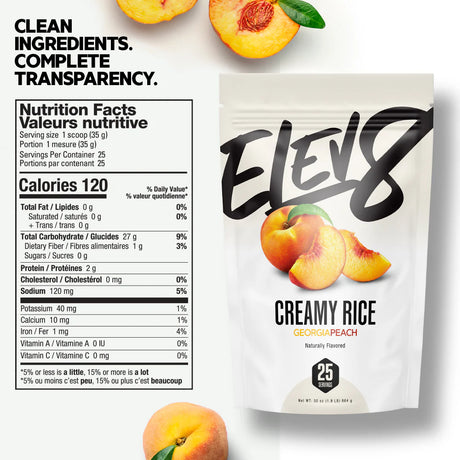 Elev8 Creamy Rice Georgia Peach Nutrition Facts