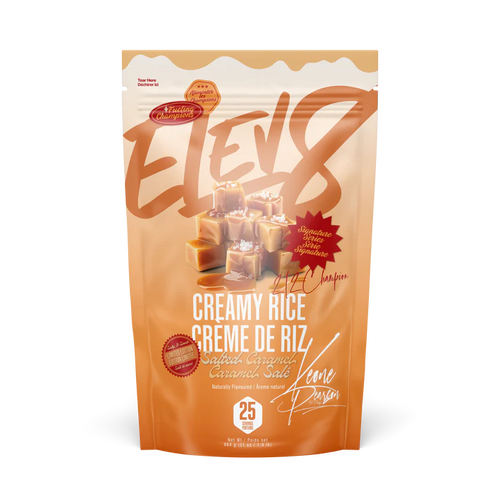 Elev8 Creamy Rice Salted Caramel flavor 