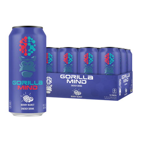 Berry Burst Flavor Gorilla Mind Energy Drink