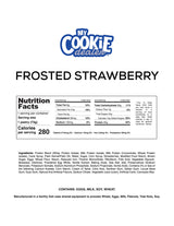 Nutrition facts label for frosted strawberry protein Toaster Pastry by My Cookie Dealer