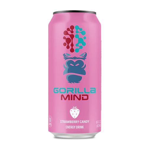 Gorilla Mind Energy Drink Strawberry Candy 