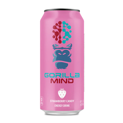 Gorilla Mind Energy Drink Strawberry Candy 