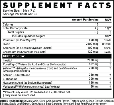 Ghost Glow Stick Packs – Skin, Gut & Beauty Support with Inositol & Hyaluronic Acid