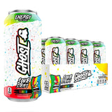 Ghost Energy Sour Strips Rainbow can and packaging on a white background