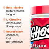 Ghost Legend V4 Pre-Workout Powder | Premium Energy, Focus & Pump | Beta Alanine, L-Citrulline & NeuroFactor | 30 Servings – CompleteHealthShop.com