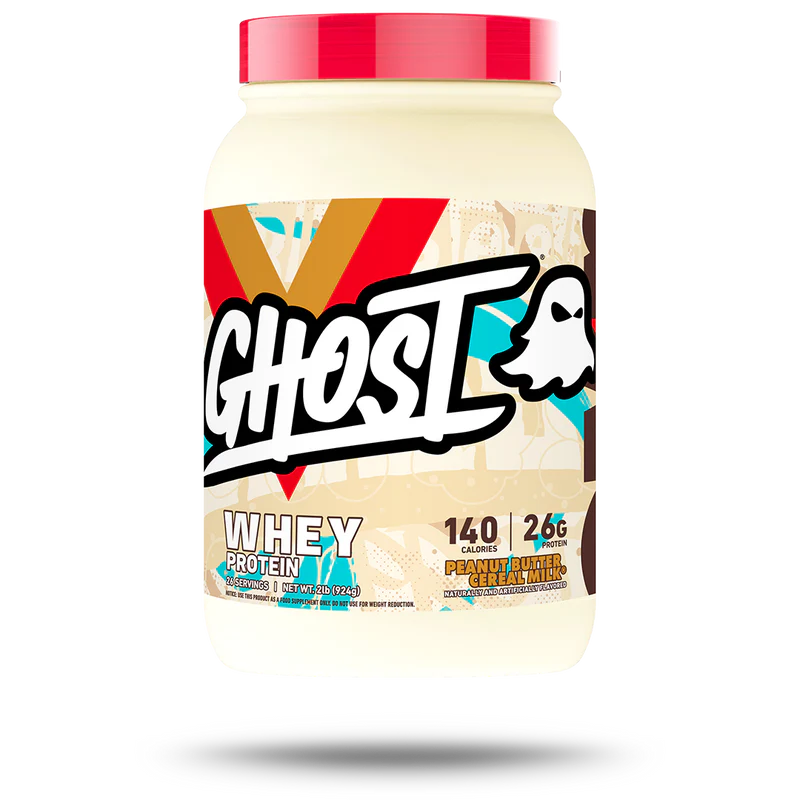 Ghost Whey Protein Powder Peanut Butter Cereal Milk Flavor 