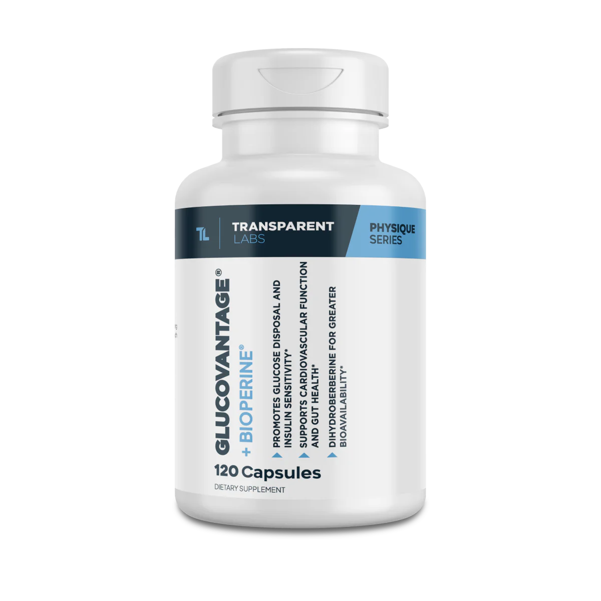 Transparent Labs GlucoVantage + BioPerine 120Caps