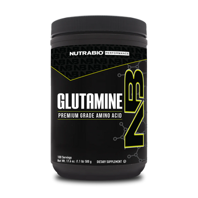 NutraBio Glutamine 100 Servings pure L-Glutamine powder
